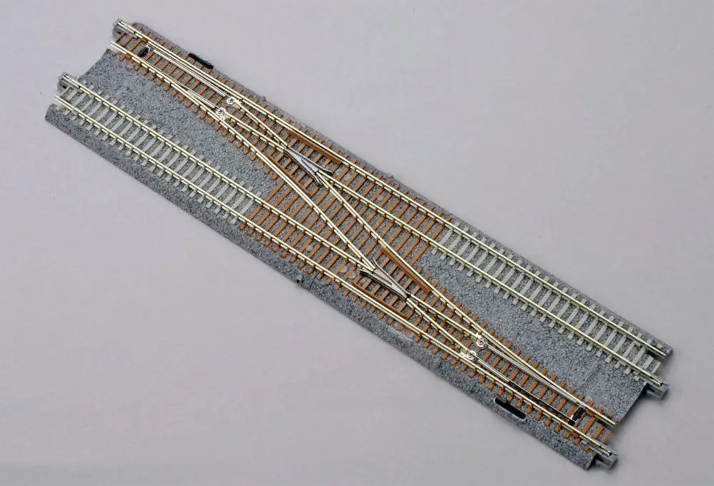 Kato N Concrete Tie Double Track #4 Single Crossover Turnout 248Mm (9 3/4"), Left 20-230 1