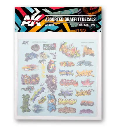 Ak Interactive Assorted Graffiti Decals 1