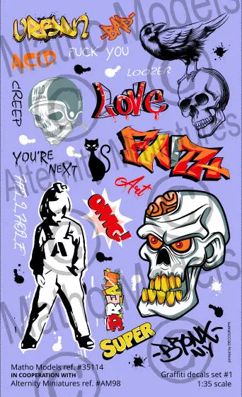 Matho Graffiti Decals Set 1 1
