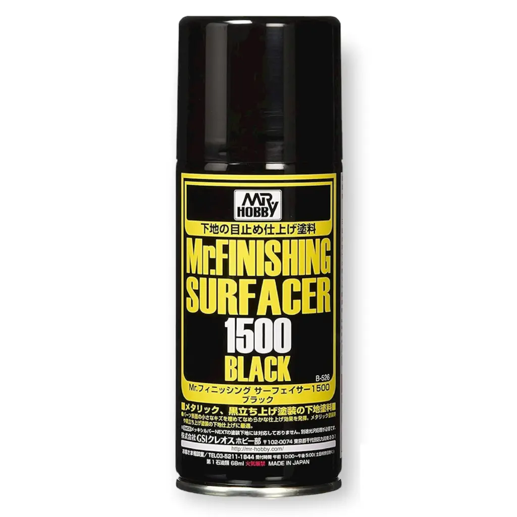 Mr Hobby Mr Finishing Surfacer Spray 1500 Black - 170Ml 1