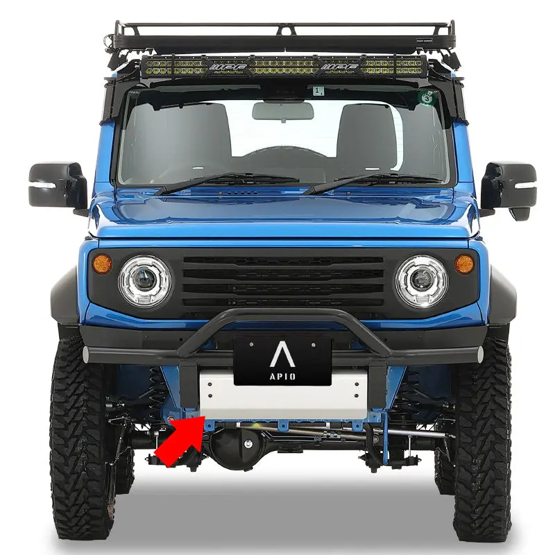 Apio Aluminium Skid Plate For Shishi Hunting Bumper For Suzuki Jimny (2018+) 1
