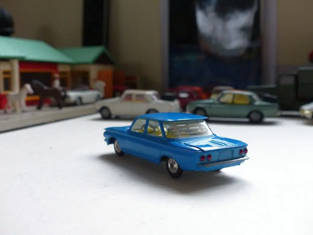 229 Chevrolet Corvair Deep Blue With Original Box 1