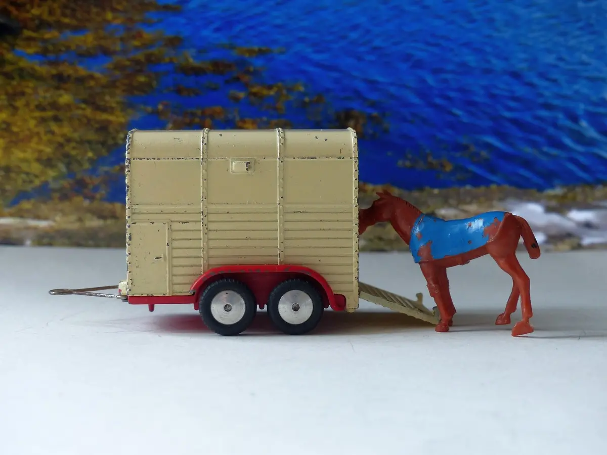 102 Rice Pony Trailer In Cream Early Edition With Original Box 1