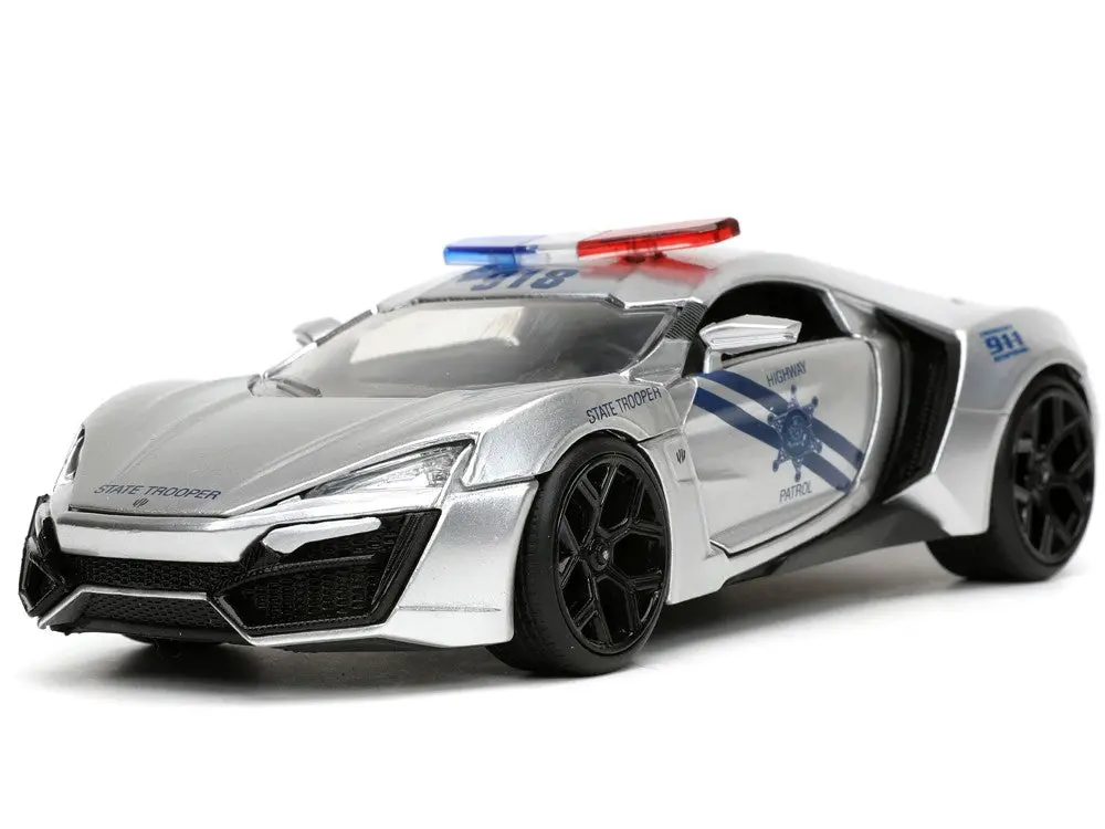 Jada 1/24 Hyper Spec Lykan Hypersport State Trooper Highway Patrol Police Car 1