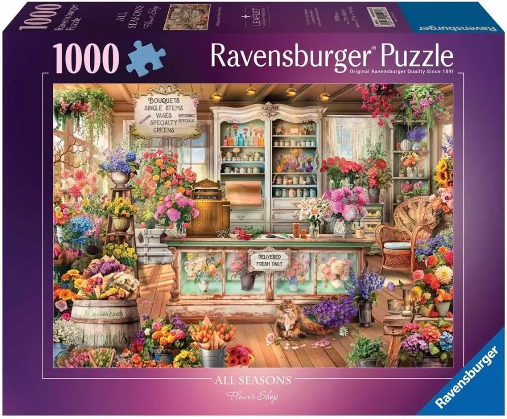 Ravensburger - 1000Pc - All Seasons Flower Shop 1