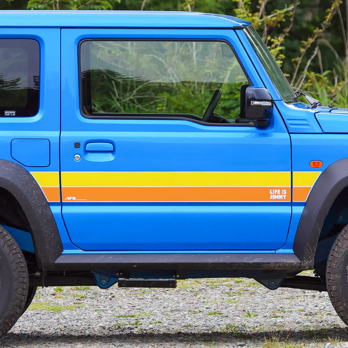Apio "Life Is Jimny" Side Decal For Suzuki Jimny (2018+) 1