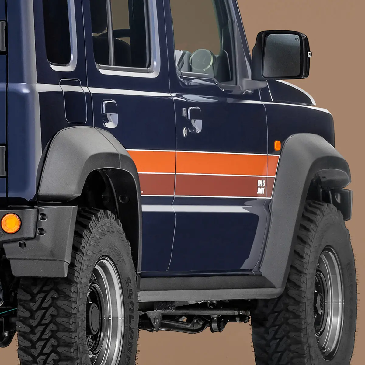 Apio "Life Is Jimny" Side Decal For Suzuki Jimny (2023+) 5-Door 1
