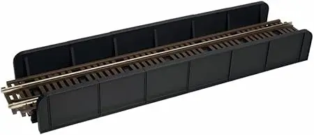 Atlas 880 Ho Through Plate-Girder Bridge With Code 100 Track -- Kit - Single-Track (Black) 1