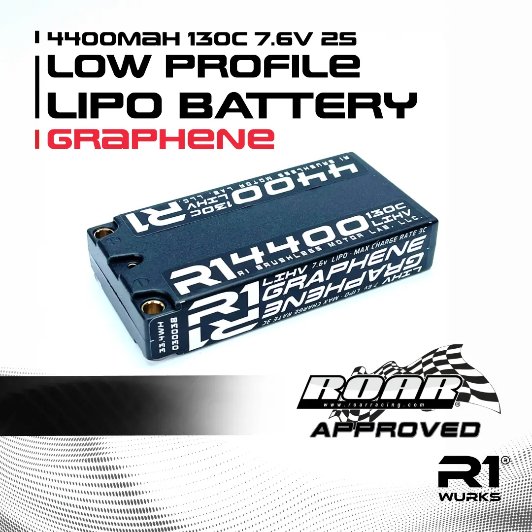 Graphene Shorty 7.6V 2S Lipo Battery, 4400Mah 130C 1
