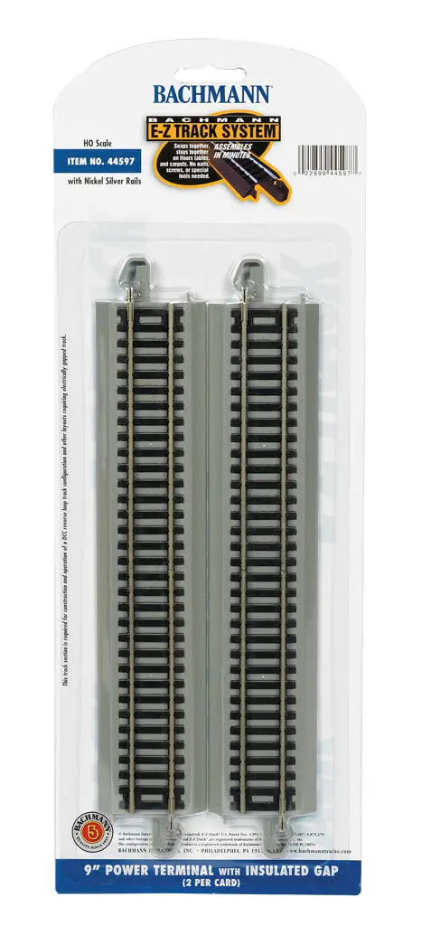 Bachmann Ho Ez 9" Power Terminal W/Insulated Gap 1