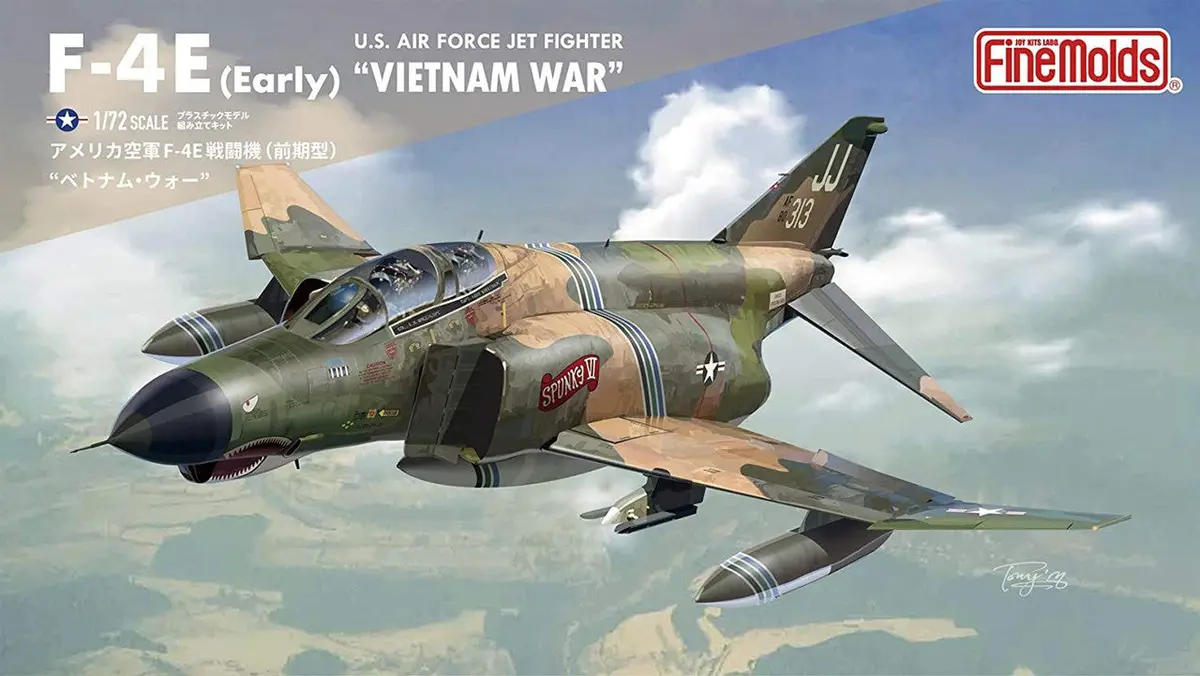 Fine Molds  Fp41 Fine Molds 1/72 Usaf F-4E Fighter Vietnam War 1