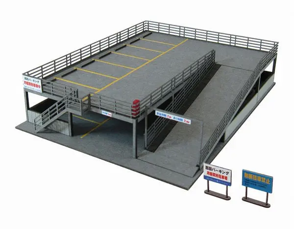 Sankei Mp03-75 Parking Car Garage 1/150 N Scale Paper Kits 1