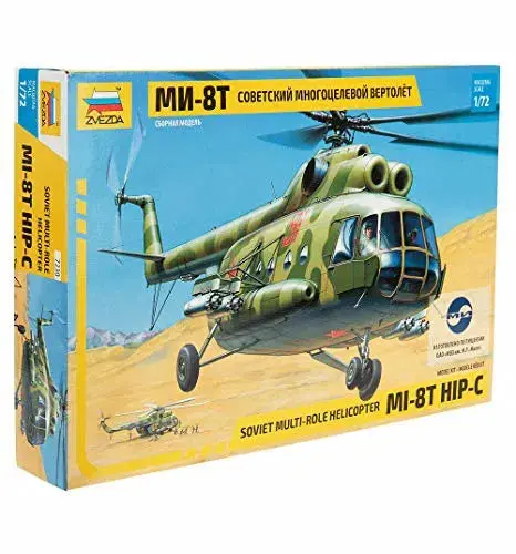 Zvezda 7230 1/72 Soviet Multi-Role Helicopter Mi-8T Hip-C 1