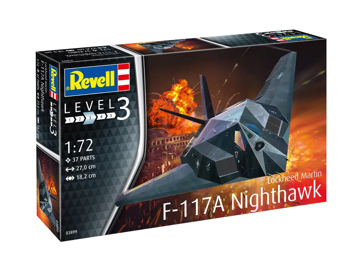 Revell 03899 Lockheed Martin F-117A Nighthawk 1/72 Scale 1