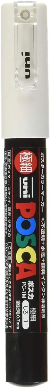 Posca Extra Thin 0.7Mm White 1