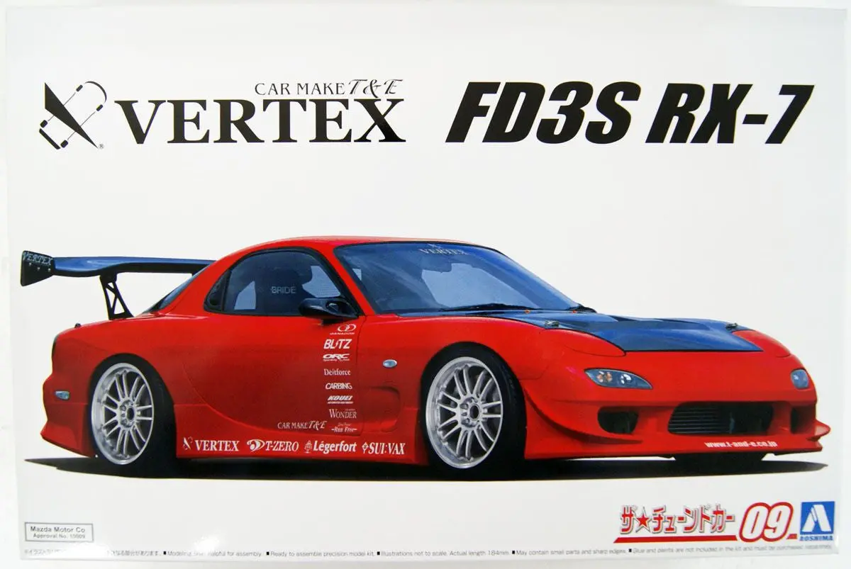 Aoshima 1/24 Tuned Car #9 Vertex Fd3s Rx-7 '99 (Mazda) 1