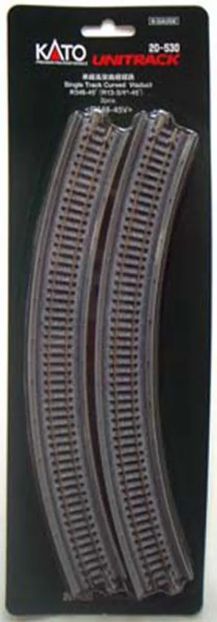 Kato 20-530 348Mm Single Viaduct Curve Track R348-45V 1