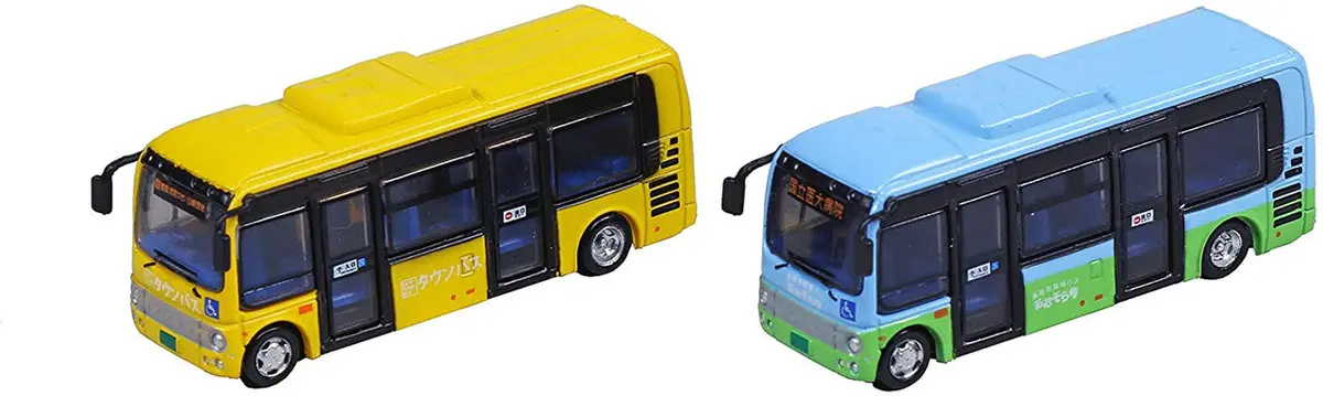 Kato 23-600A Hino Town Bus Poncho Yellow And Blue Sky (N Scale) 1