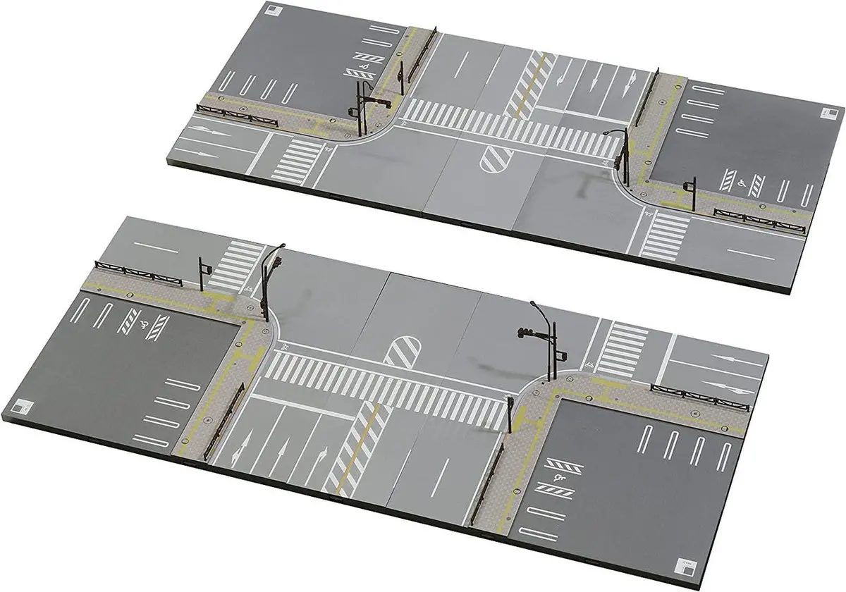 Kato 40-823 Unitram Expansion Set Street Corner (N Scale) 1