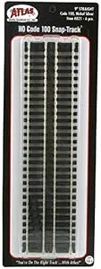 Atlas 821 Ho Code 100 9" Straight Snap Track (6) 1