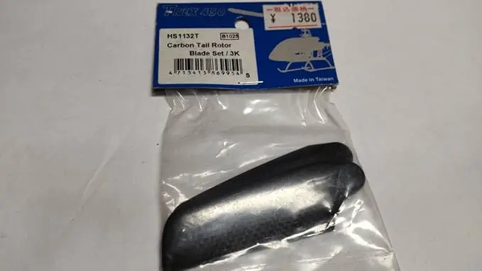Align Hs1132 T-Rex 450 Carbon Tail Rotor Blade Set 3K X Xl 1