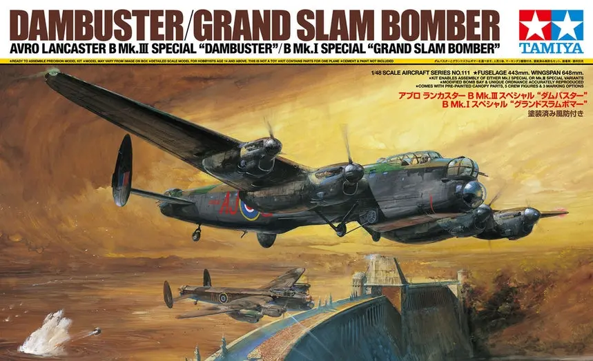 Tamiya 6111 1/48 Avro Lancaster B Mk.Iii Dambuster/Mk.I Grand Slam Bomber 1