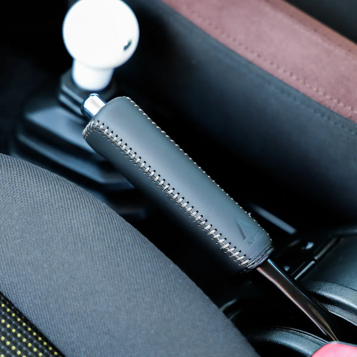 Apio Nappa Leather Handbrake Grip Cover For Suzuki Jimny (2018+) 1