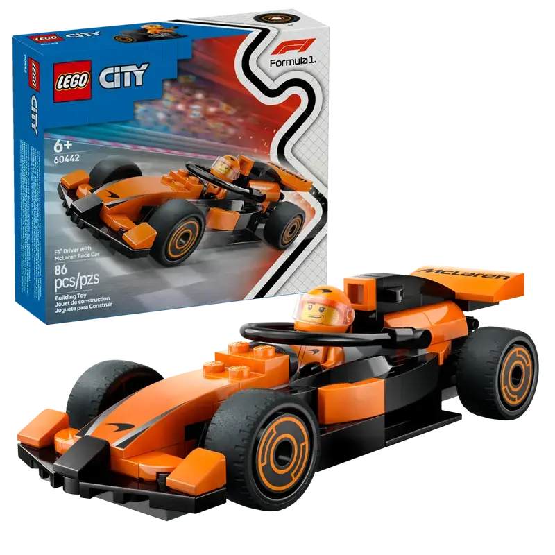 Lego 60442 F1® Driver With Mclaren Race Car 1