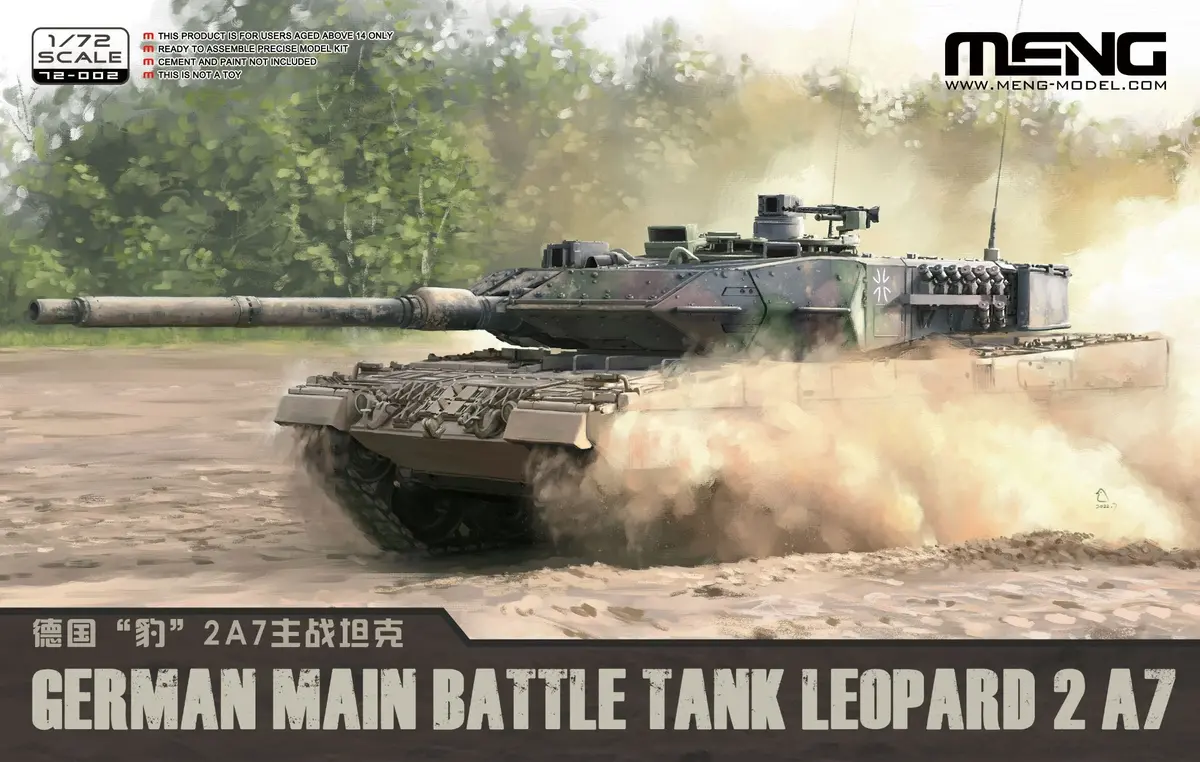 Meng 72-002 1/72 German Main Battle Tank Leopard 2 A7 1