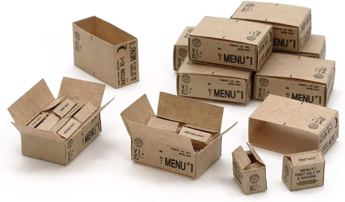 Tamiya 12689 1/35 10-In-1 Us  Ration Cartons 1
