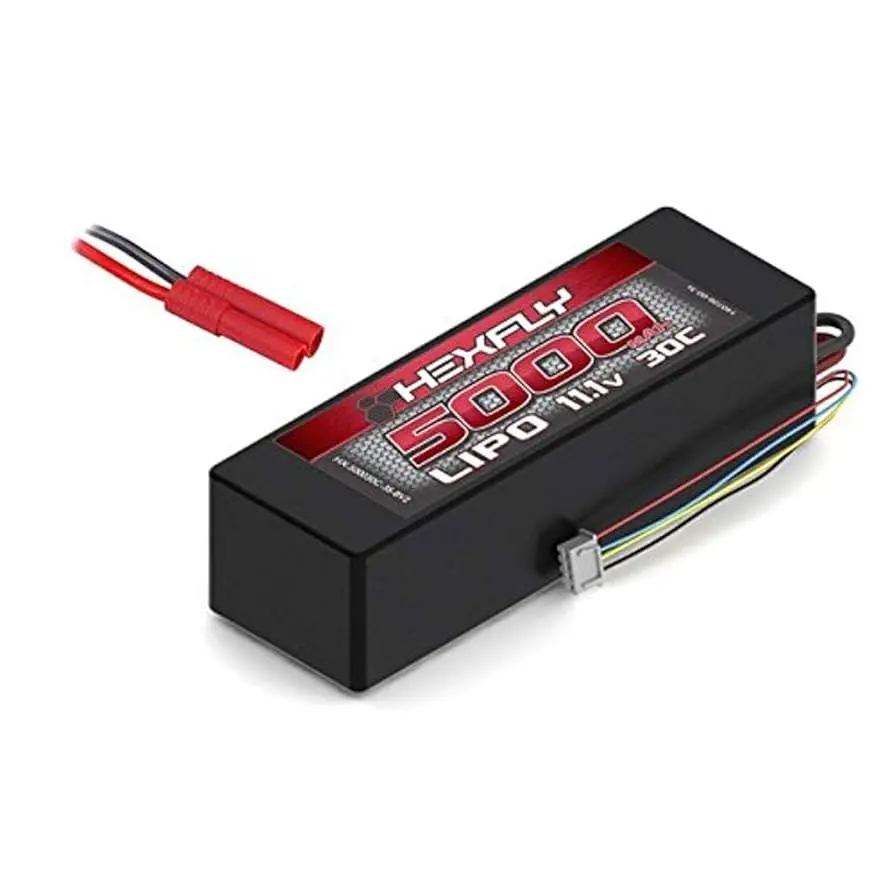 Hexfly Lipo Battery , 5000Mah 30C 11.1V (139Mm X 47Mm X 39.5Mm) 1