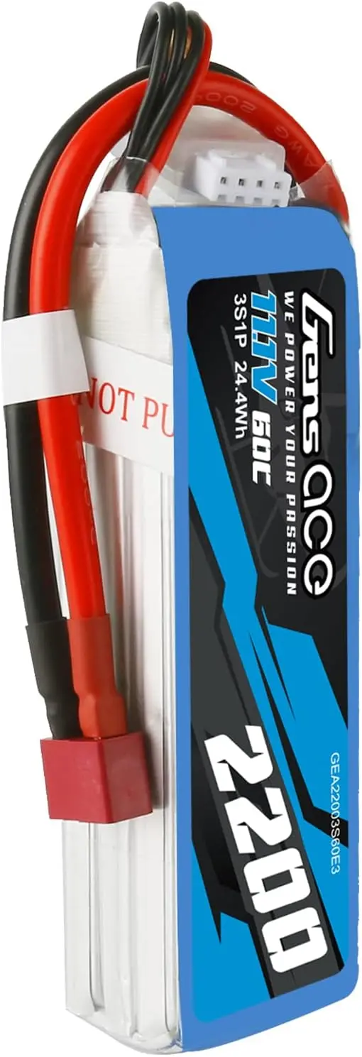 Gens Ace 3S Lipo Battery 11.1V 2200Mah 60C Lipo Battery With Ec3 Plug For Rc Drone Rc Airplane Rc Drone Rc Helicopter 1