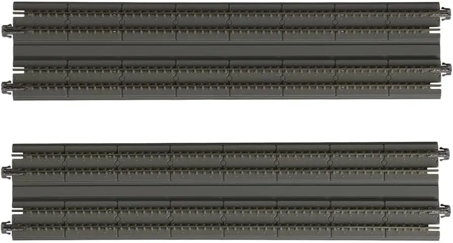 Kato N 9-3/4" Double Track Straight, Concrete Slab (2) 20-006 1