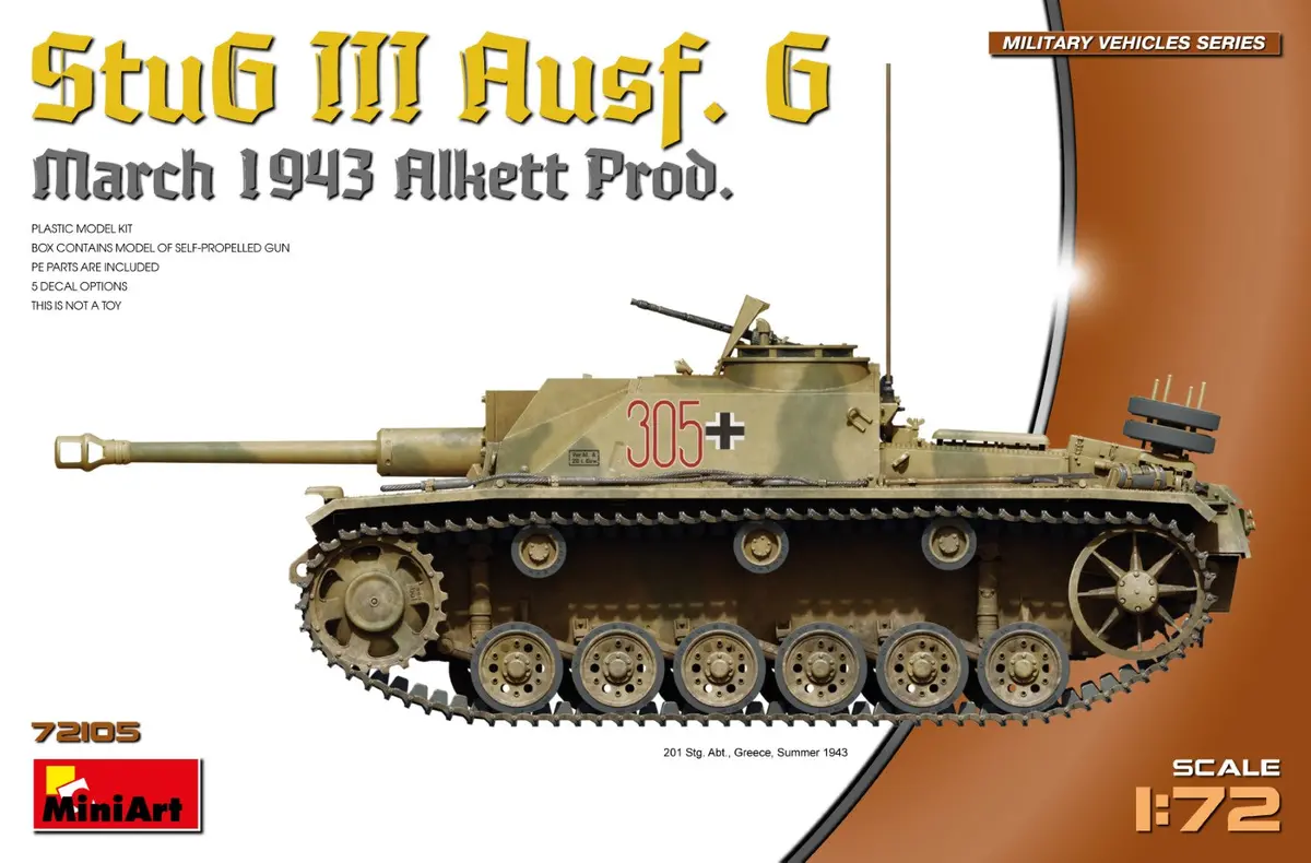 Miniart 72105 Stug Iii Ausf. G March 1943 Prod. (1/72) 1