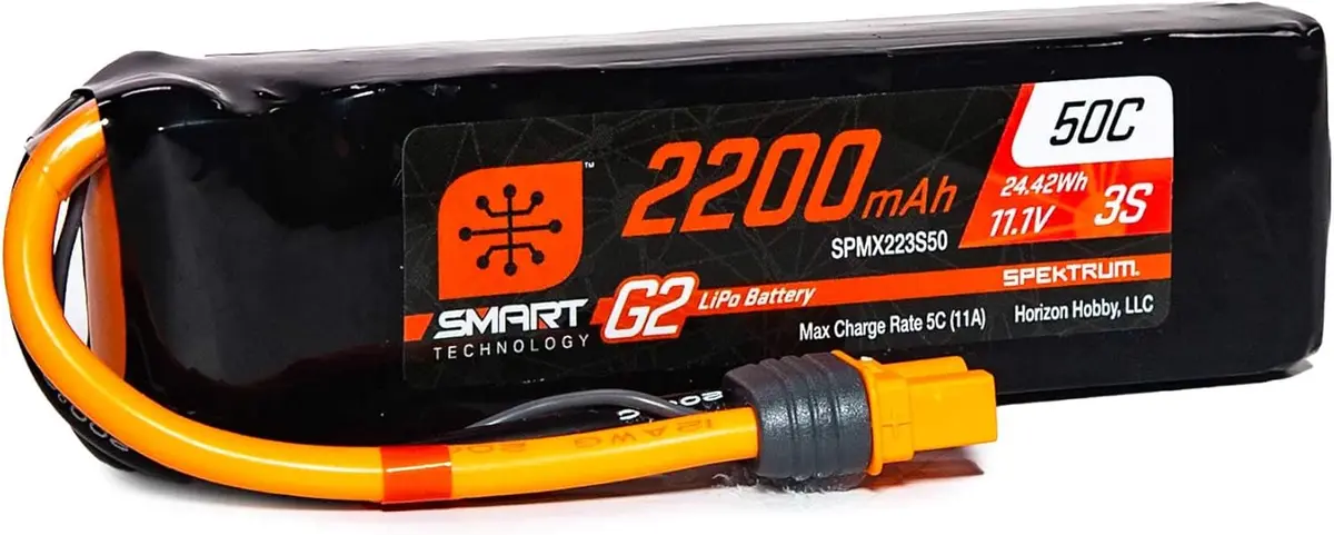 11.1V 2200Mah 3S 50C Smart G2 Lipo Battery: Ic3 1