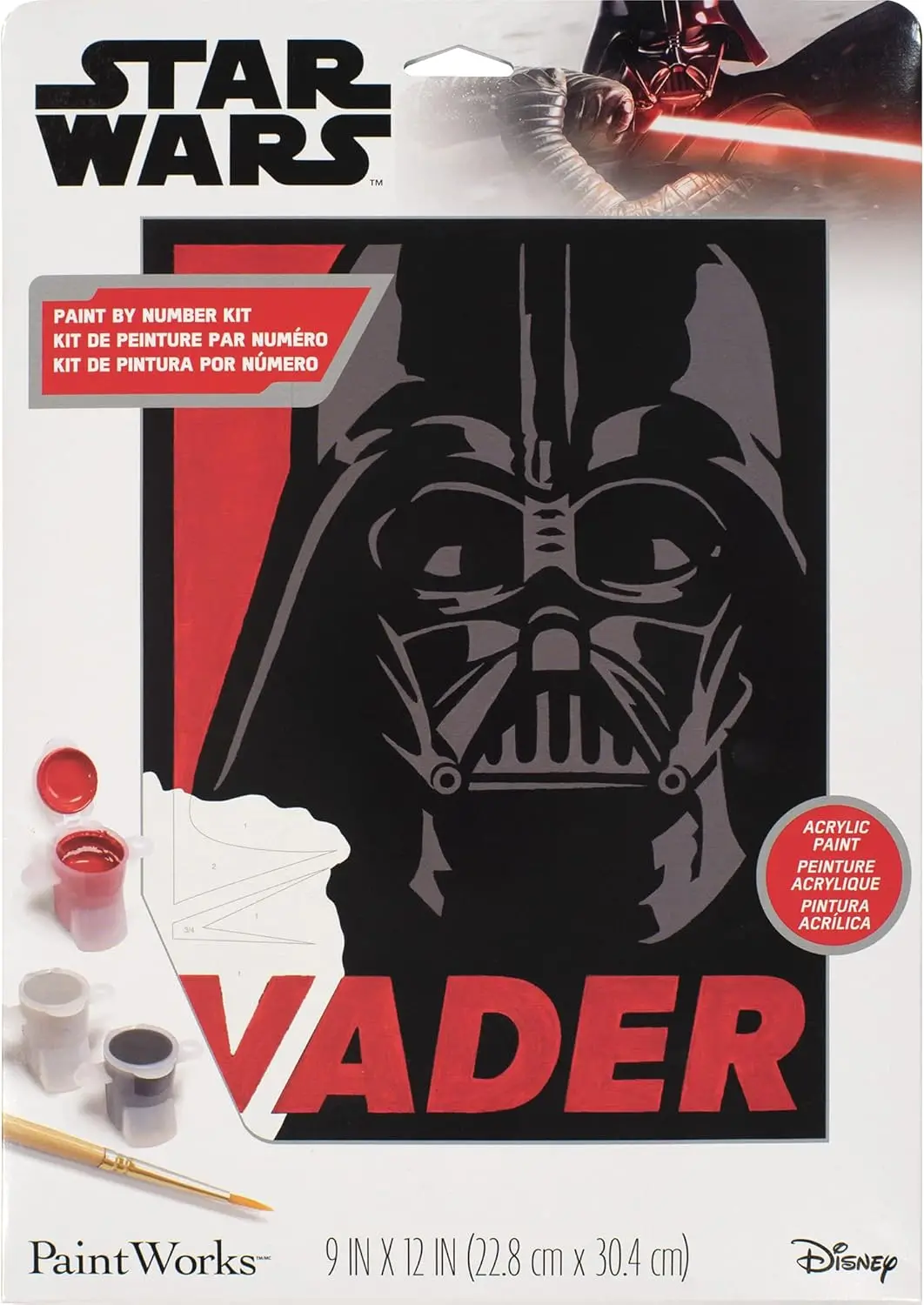 Dimensions Paintworks Darth Vader Star Wars Paint By Number 1