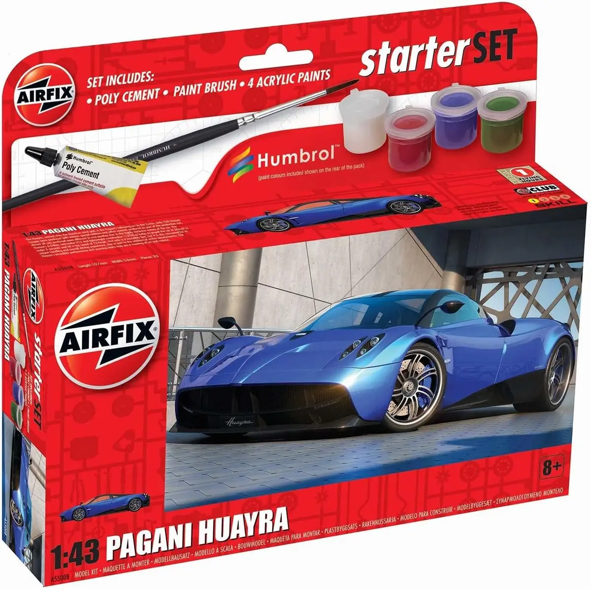 Airfix 1/43 Pagani Huayra Starter Set 1