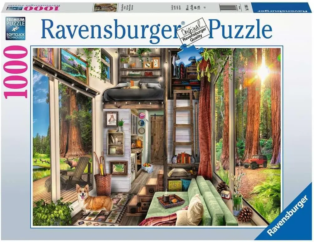 Ravensburger 1000Pc - Redwood Forest Tiny House 1
