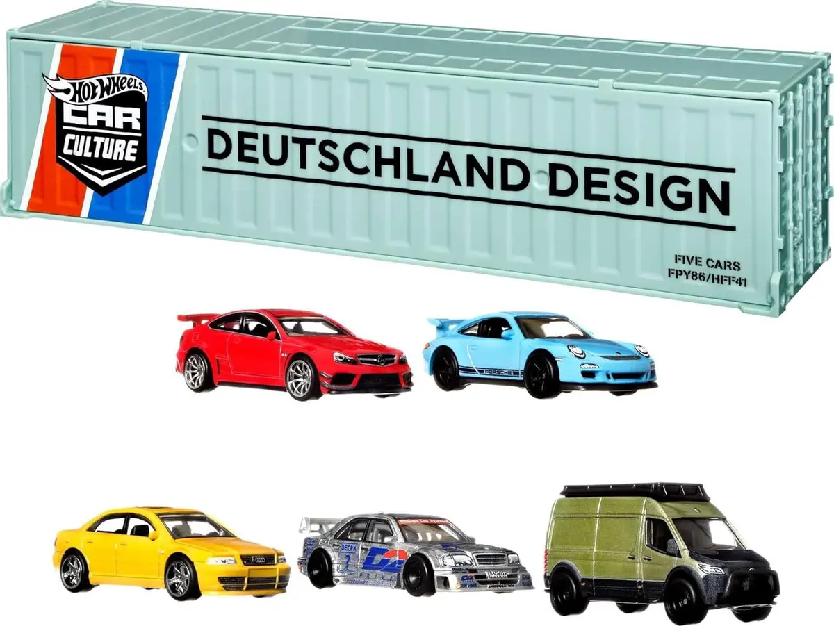 Hot Wheels Premium 2022 Car Culture Deutschland Design Container Set Of 5 1