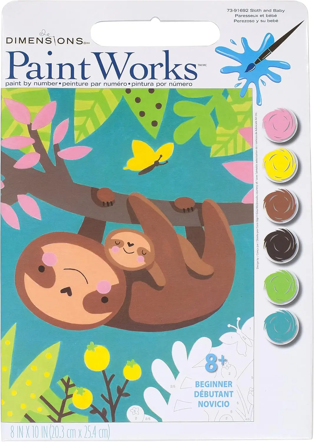 Dimensions Paintworks Sloth Family Paint By Number (Copy) 1