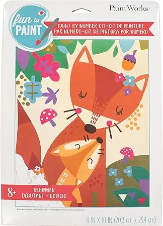Dimensions Paintworks Mama Fox Animal Paint By Number Kit 1