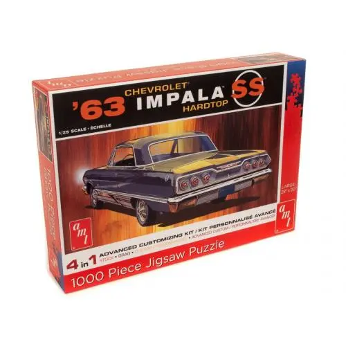 Amt 1000Pc - 1963  Chevy Impala Ss Hardtop 1