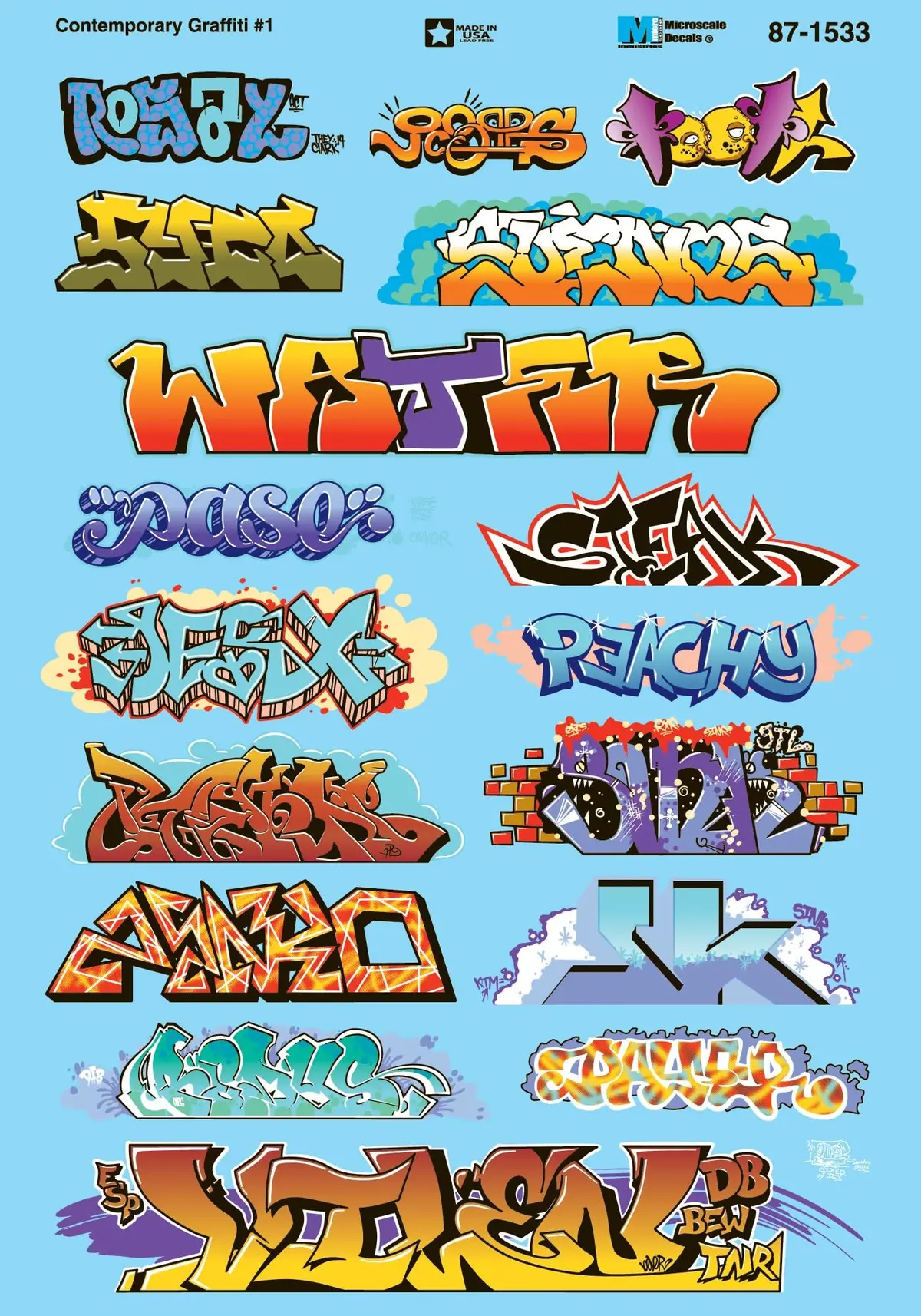 Microscale Industries N Scale Contemporary Graffiti #1 1