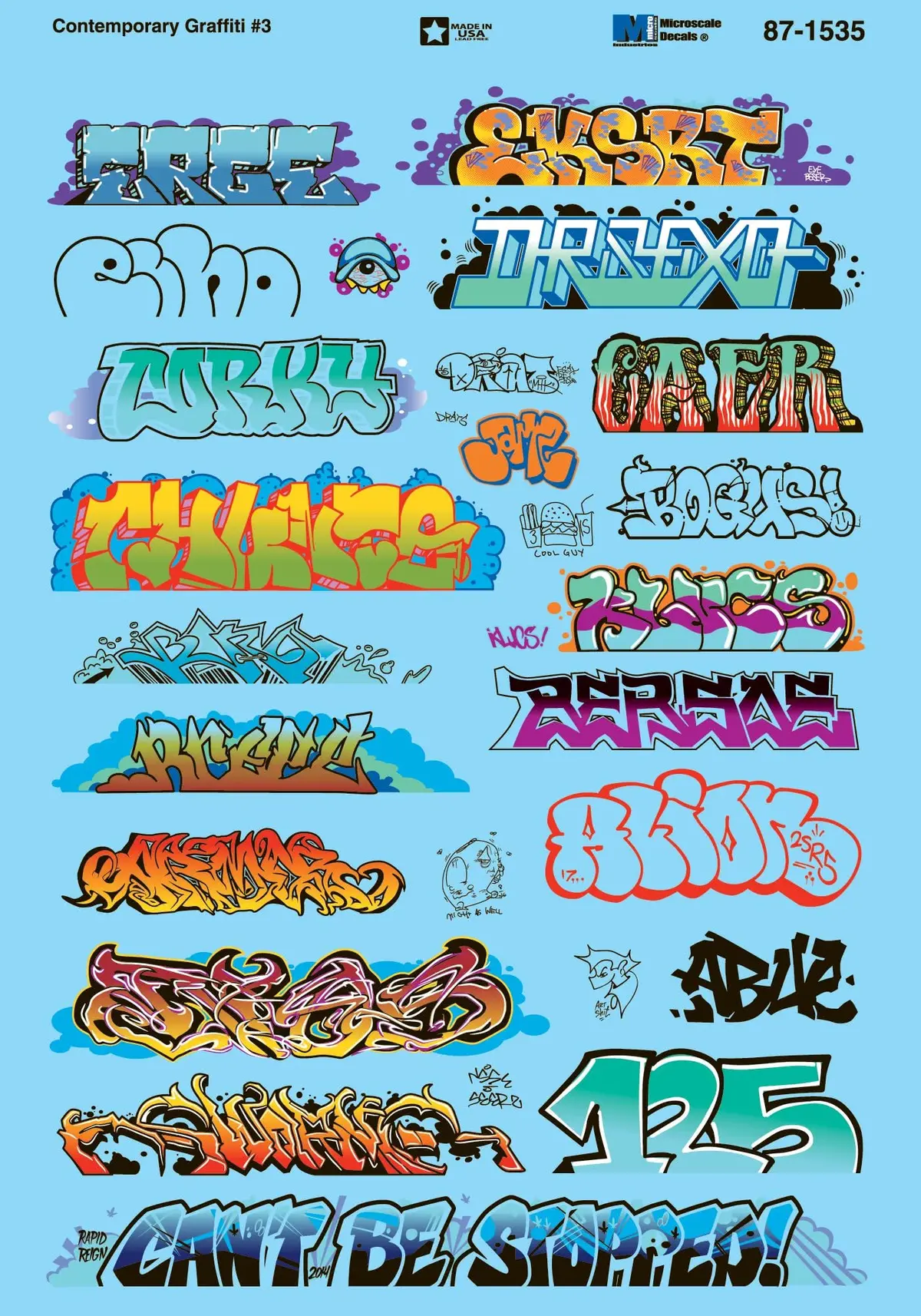 Ho Scale Contemporary Graffiti #3 1