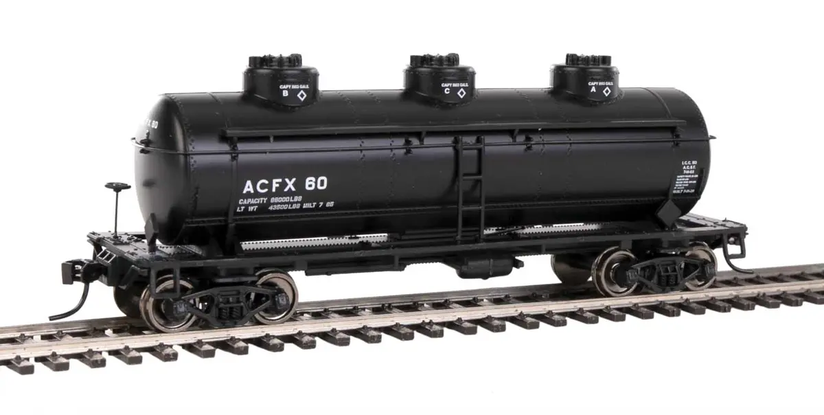 Walthers Mainline 910-1126  36′ 3-Dome Tank Car – Ready To Run — Acfx #61 1