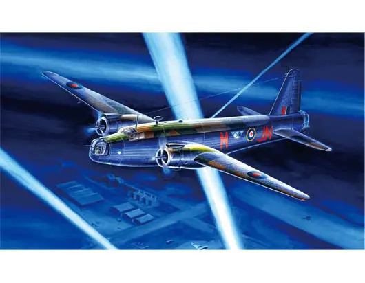 Trumpeter 01628 1/72 Italeri 1/72 Vickers Wellington Mk X 1