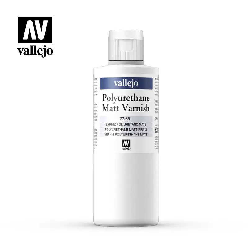 Vallejo Polyurethane Matt Varnish 200Ml 1
