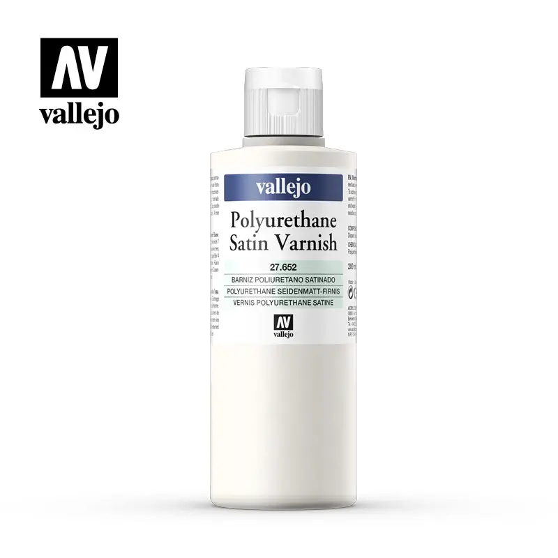 Vallejo Polyurethane Satin Varnish 200Ml 1