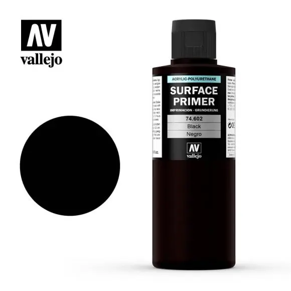 Vallejo Model Color Primer Model Color Primer Black 200Ml 1