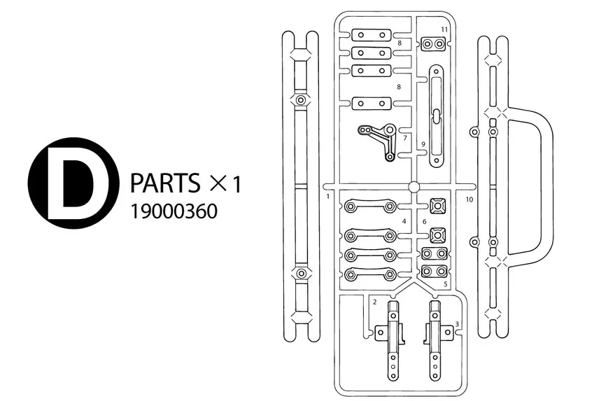 Tamiya 58519 D Parts Bag 1